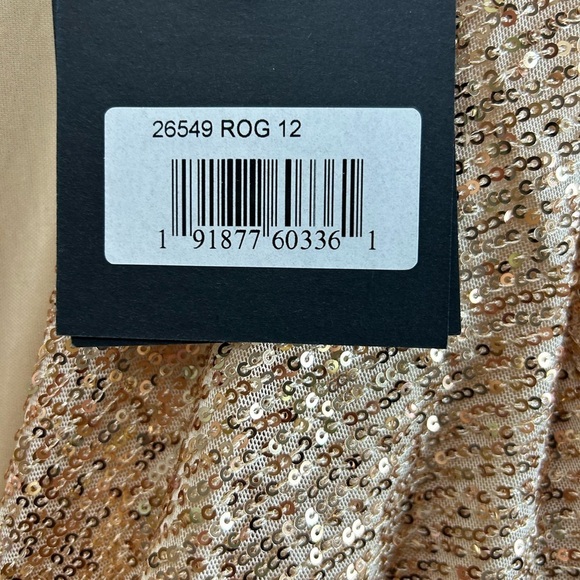 Mac Duggal 26549 NWT SEQUINED HI-LO FRONT TWIST MIDI DRESS - Picture 11 of 11